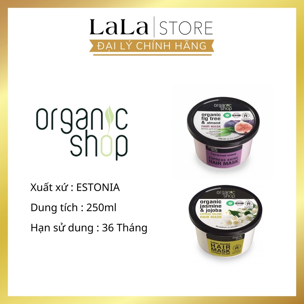 Kem Ủ Phục Hồi Tóc Organic Shop Hair Mask Estonia 250ml