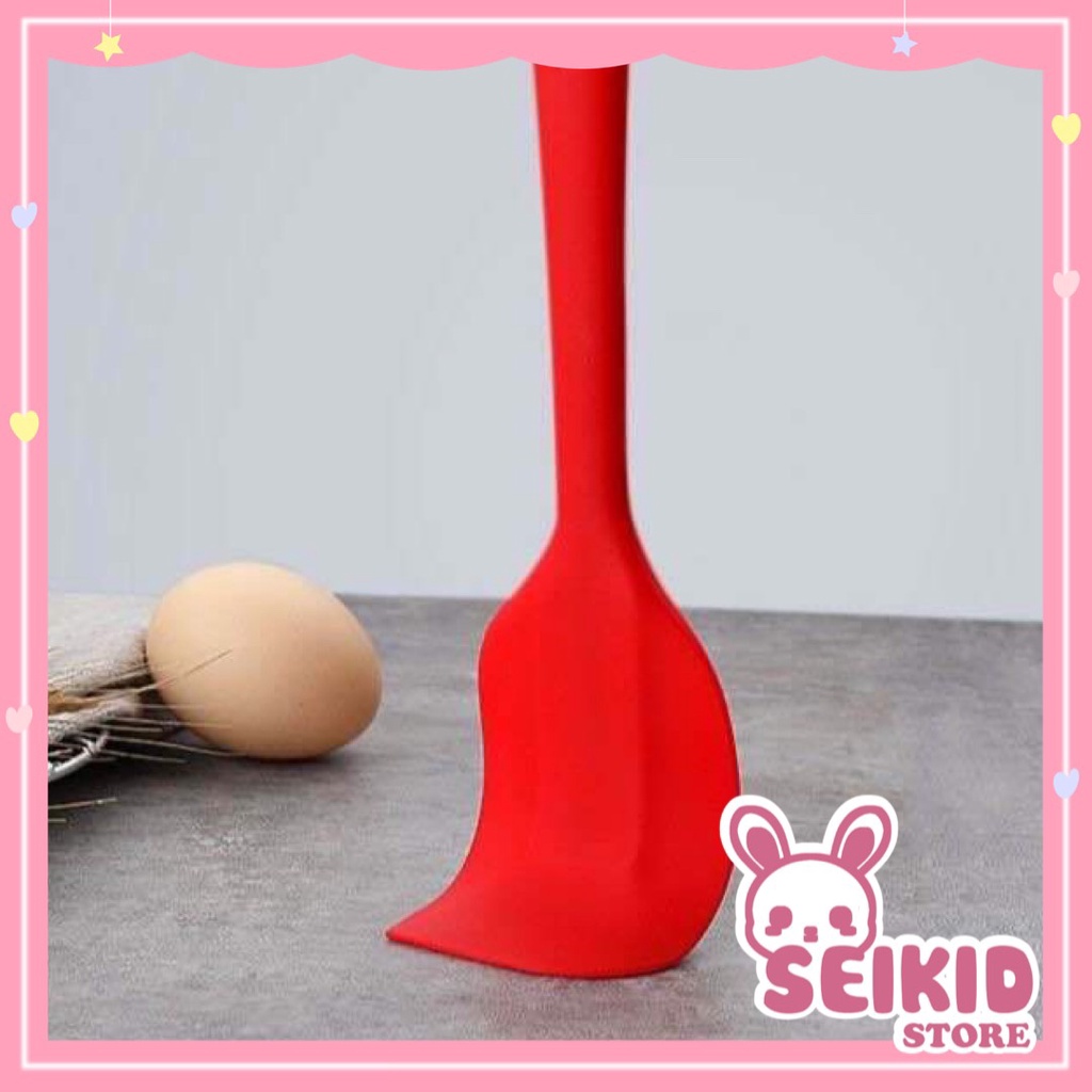 Phới silicone chịu nhiệt dùng để phết kem/bơ đa năng quấy vét bột, làm bánh, làm kem, nấu cháo Seikid Store đủ màu