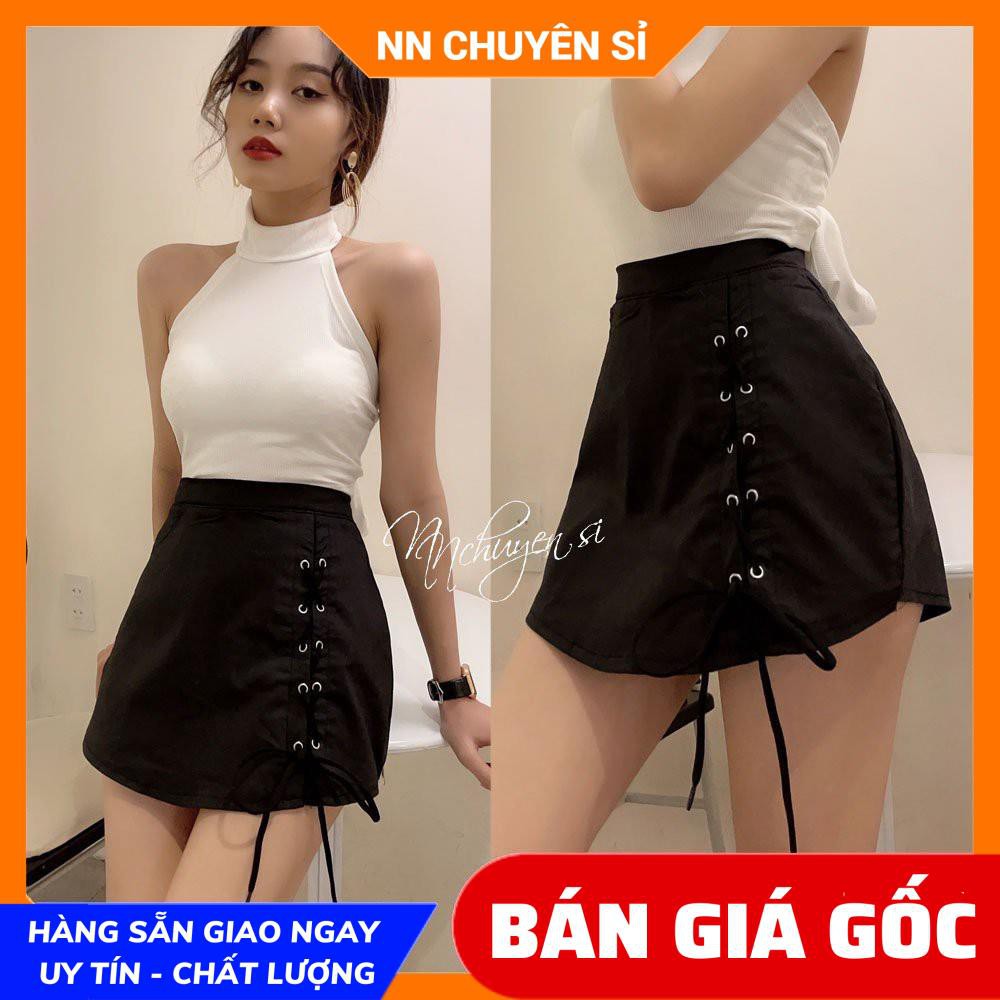QUẦN VÁY KAKI ĐAN DÂY CỰC XINH KN97 ⚡ẢNH THẬT⚡ CHÂN VÁY ĐAN DÂY