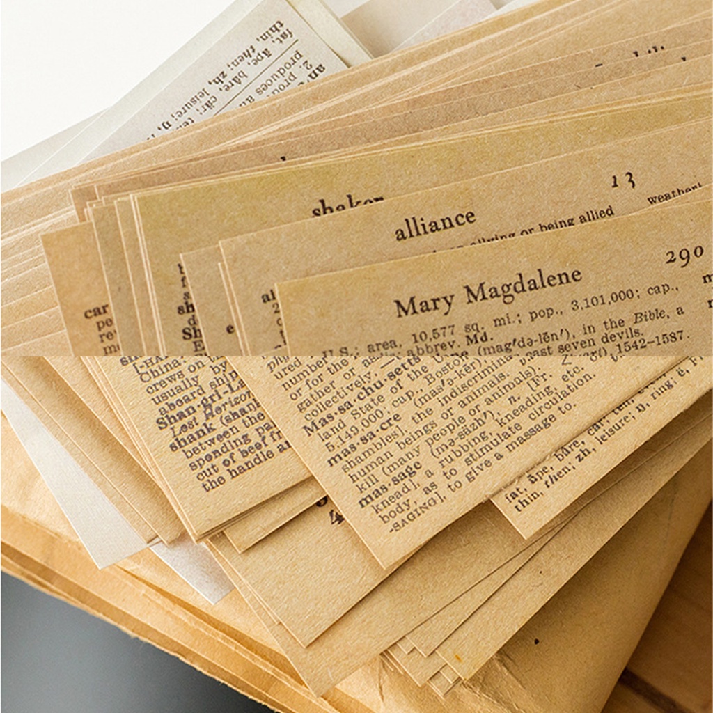 [Mã LIFEBOOK2 giảm 10% đơn 0Đ] Bộ 57 tấm giấy nền vintage trang trí bullet journal planner