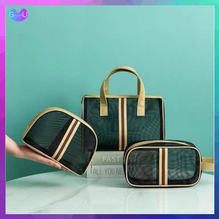 Túi Lưới Đựng Đồ Dùng Cá Nhân, Đựng Mỹ Phẩm Cao Cấp Set 3 Túi Đủ Kích Thước Đa Năng, Tiện Dụng