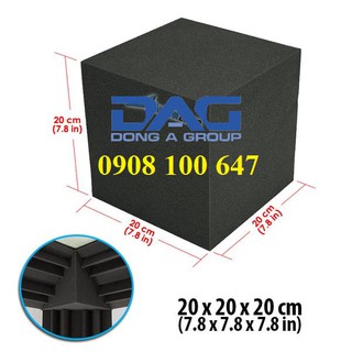 Mút Tiêu Âm ốp góc bass trap VUÔNG bẫy âm #CÁCH_ÂM_ĐÔNG_Á