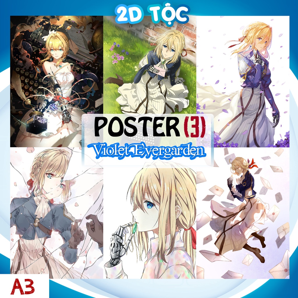ẢNH POSTER A3 ANIME VIOLET EVERGARDEN (3) CHẤT LIỆU GIẤY CAO CẤP - 2D TỘC SHOP