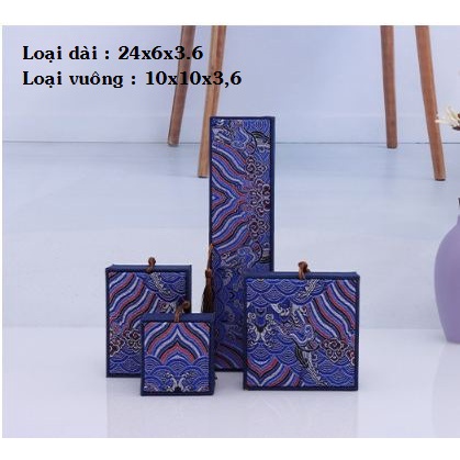 Hộp Đựng Vòng Lụa Cao Cấp. Hộp Đựng Vòng Trang Sức Trầm Hương, Đá Quý, Vật Phẩm Phong Thủy