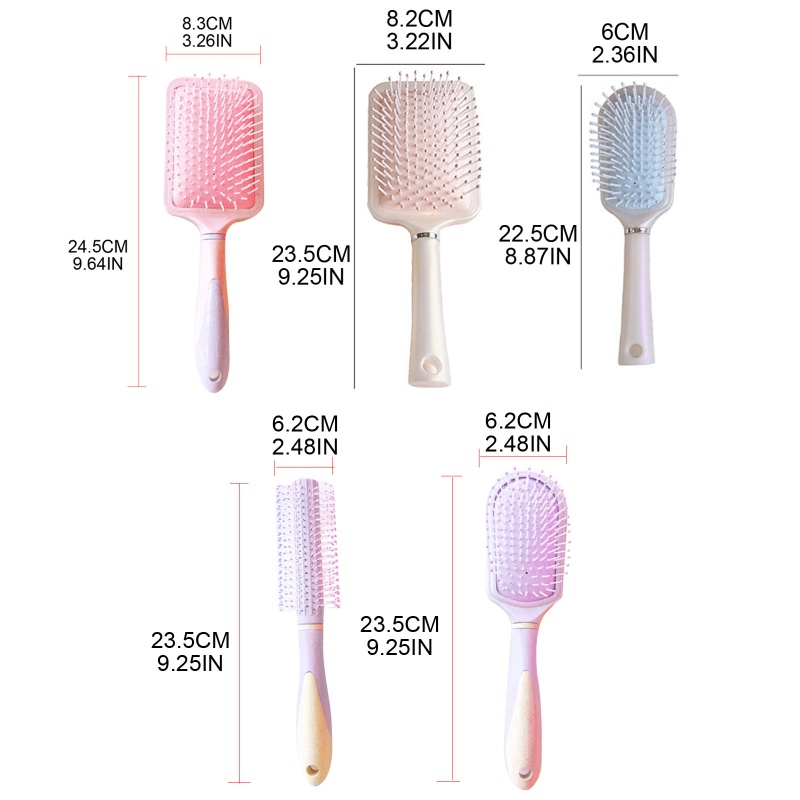 Lược Chải Tóc Túi Khí Chống Tĩnh Điện Massage Da Đầu Tạo Kiểu Tóc Xoăn Thẳng Cho Nam Và Nữ