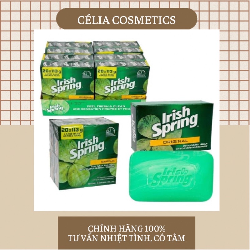 <HÃNG MỸ> Xà bông xà phòng diệt khuẩn nội địa Mỹ Irish Spring