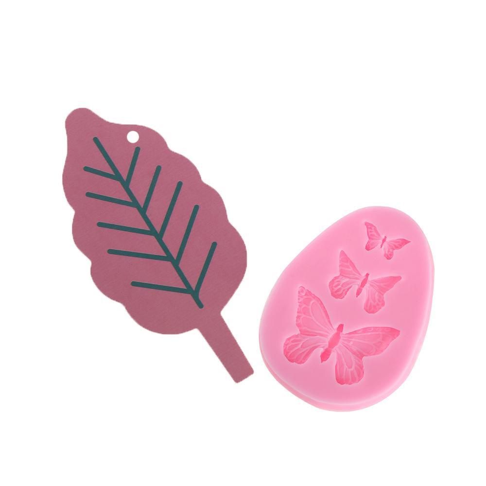Khuôn Nướng Bánh Hình Bướm 3D 3 Lỗ KENT1 Bằng Silicone