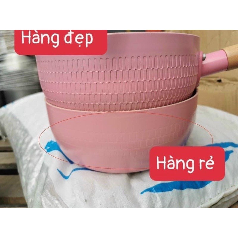 Chảo lòng sâu chống dính 18cm - Tiện dụng chiên, xào, nấu - Nồi nấu bột cho bé tện lợi