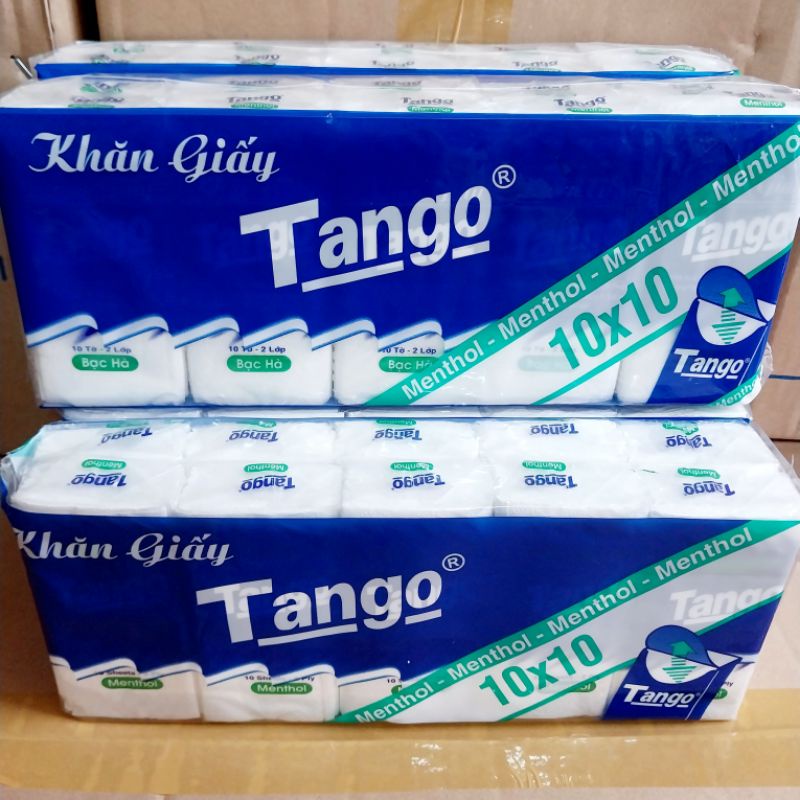 [ COMBO 10 Gói ] Giấy Tango 10 Tờ 2 Lớp Gói Nhỏ Tiện Lợi.