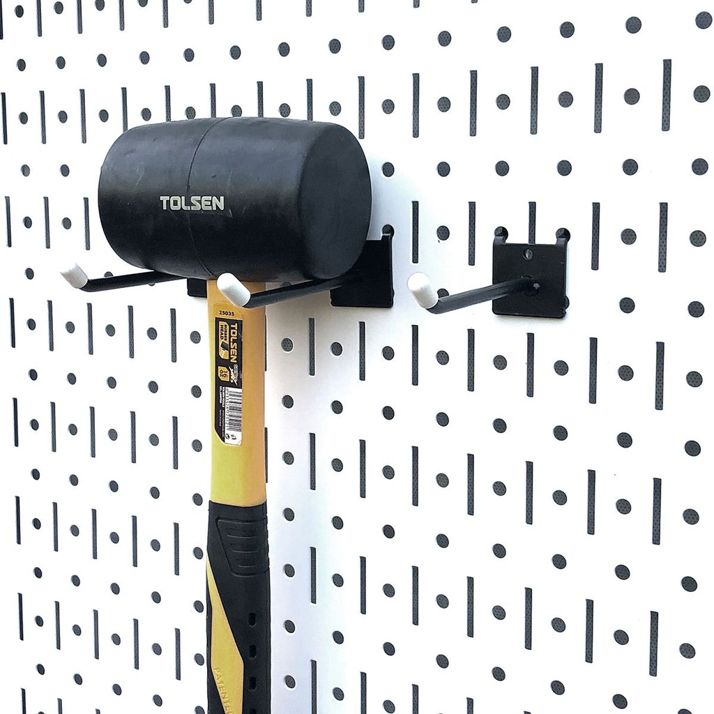 Bộ 3 móc đơn 10 S Pegboard SMLIFE  thép sơn tĩnh điện hiện đại - Phụ kiện móc treo dụng cụ Pegboard