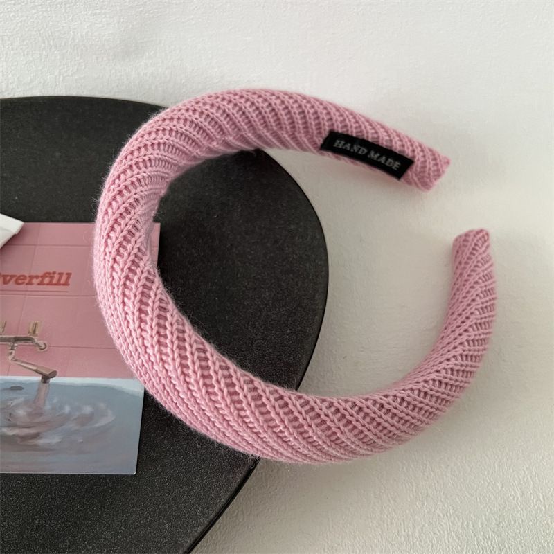 Băng Đô Đan Len Màu Kẹo Ngọt Phong Cách Hàn Quốc Thời Trang Thu Đông Mới 2022