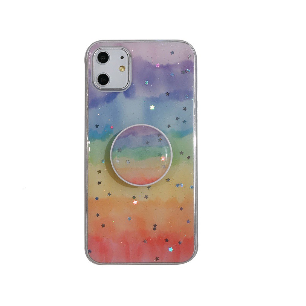 Ốp điện thoại màu cầu vồng gradient thích hợp cho IPhone 11 12 promax Mini 6 6sPlus 7 8Plus SE X XS XR XSMAX
