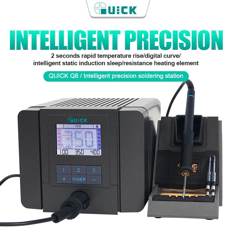 Máy hàn Quick Q8 chính hãng 2022 sử dụng mũi đầu bé C210