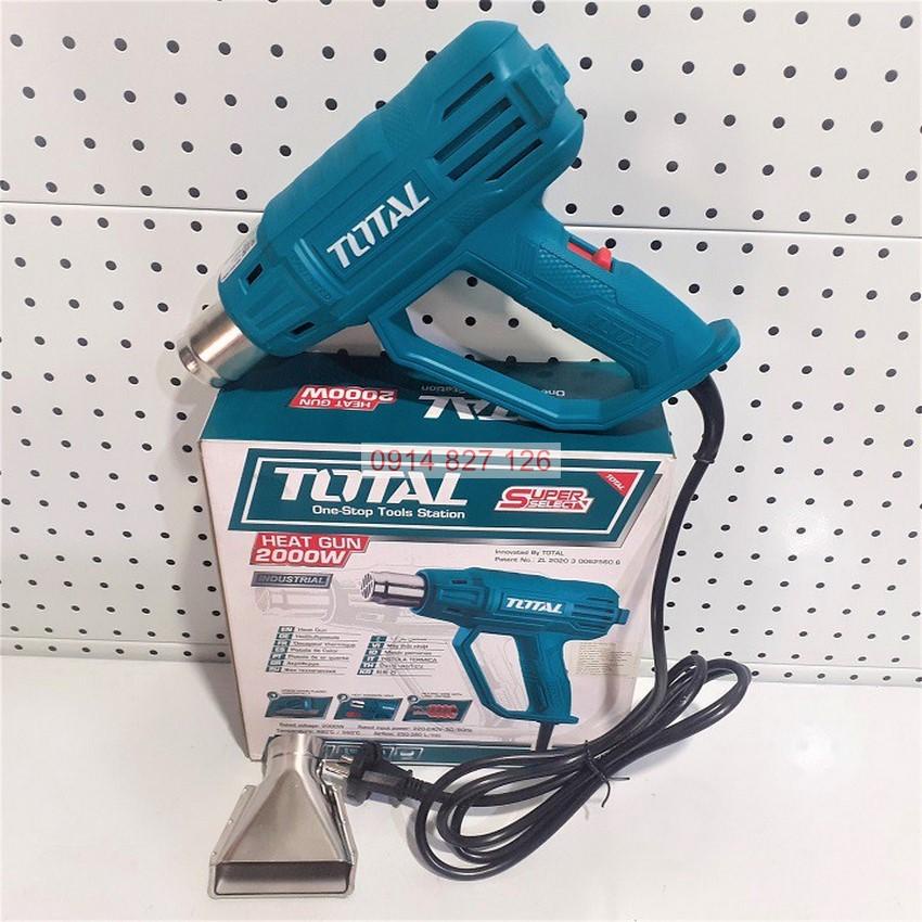 Máy khò nhiệt cầm tay Total TB200365, công suất: 2000W, 2 mức nhiệt 350/550 °,Bh 6 tháng  Kouritsu Official Store
