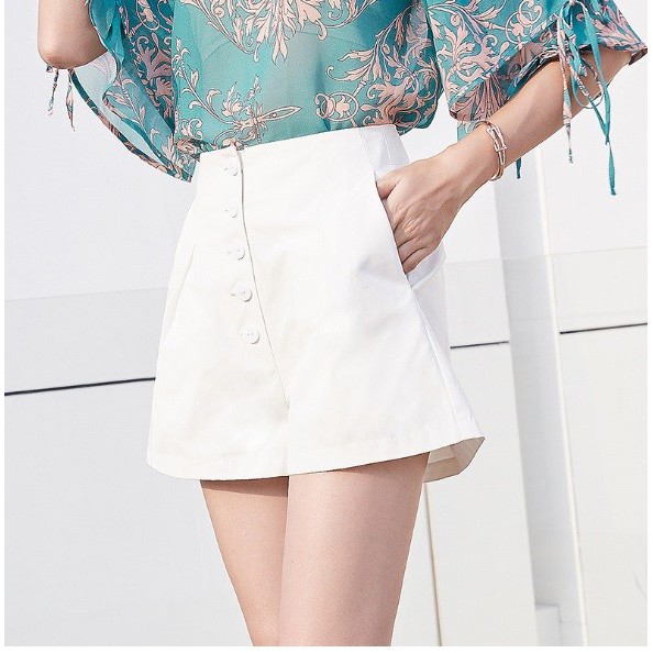 Q18069 Quần ngắn nữ hè đẹp vải cotton mát cao cấp hàng nhập