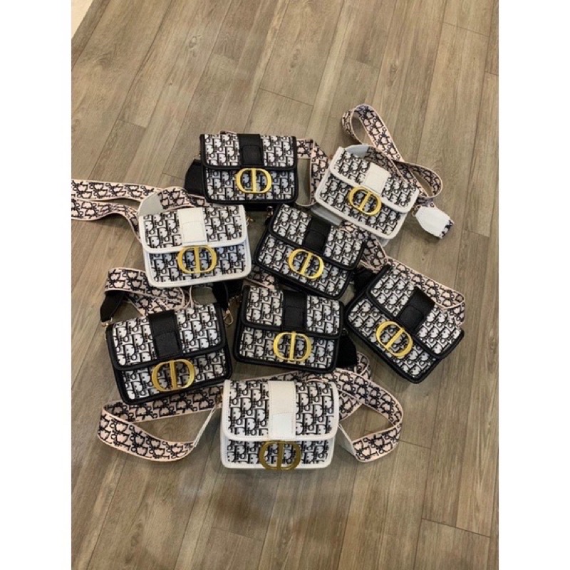 Túi Đeo Chéo Nữ Hoạ Tiết CD Thổ Cẩm, Túi Xách Nữ D.I.O.RR