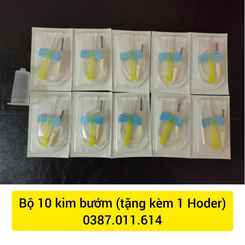 Bộ 10 kim bướm lấy máu ( Tặng kèm 1 Hoder)