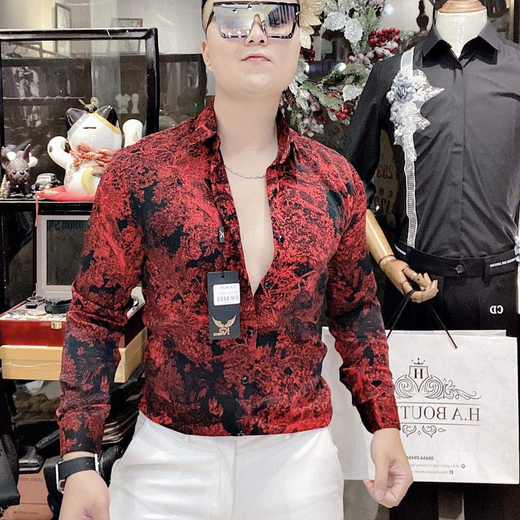 [FreeShip HCM 99K] Áo Sơ Mi Nam Nữ Dài Tay In Họa Tiết 3D Chất Lụa Cao Cấp Năm Nay 1006 TITI Fashion SS04 | BigBuy360 - bigbuy360.vn