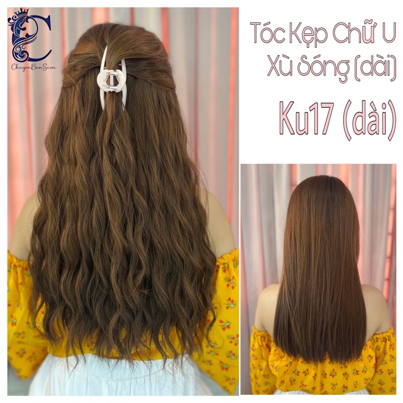 Tóc Kẹp Chữ U Xù Sóng Ku17 (dài)