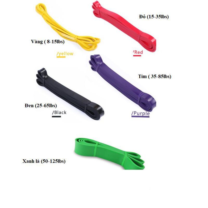 Dây kháng lực Power Band đa năng hỗ trợ tập luyện, hỗ trợ lên xà,tập gym