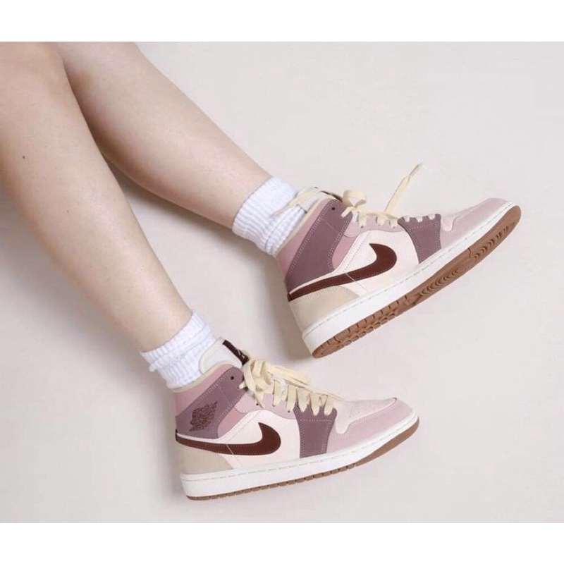 Giày thể thao jd hồng mận