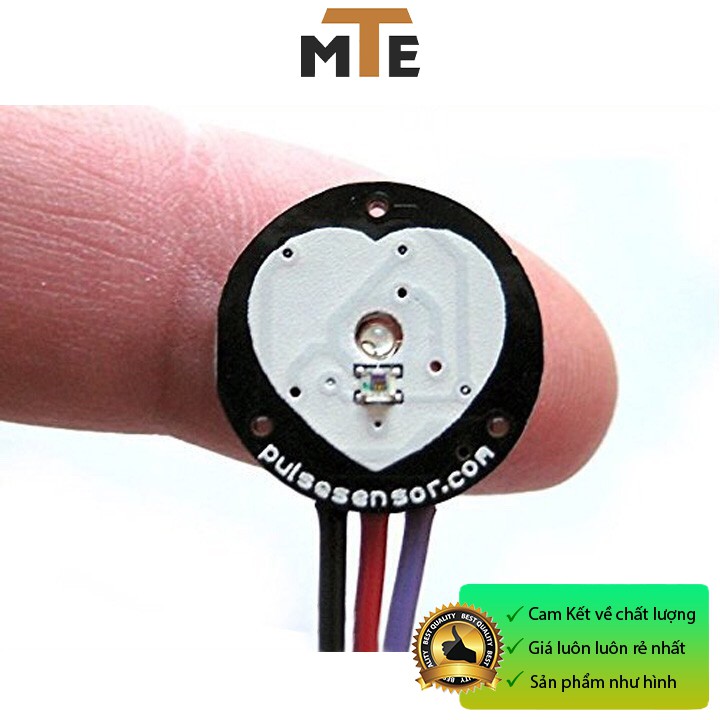 Mạch cảm biến nhịp tim Pulse sensor kèm phụ kiện - Module Arduino