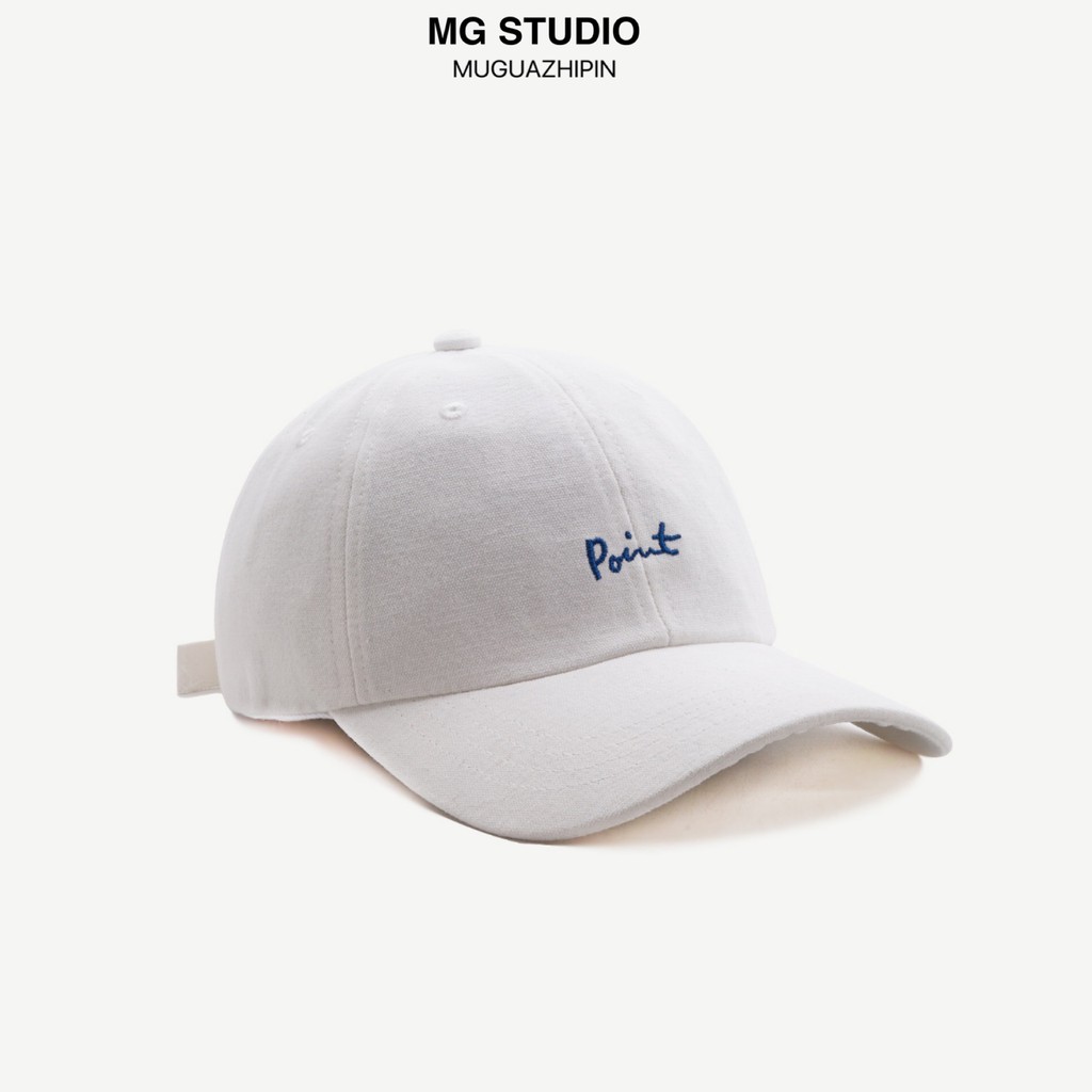  MG STUDIO/“Point” letter embroidered baseball caps