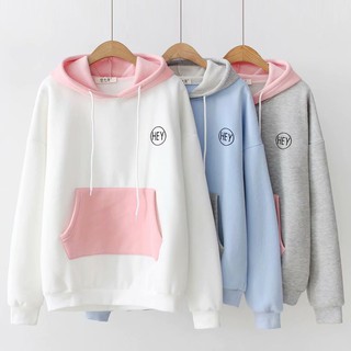 (Giá Sập Sàn) Áo khoác nỉ hoodie Hevi thêu chữ HEY (nhiều màu - ảnh thật)