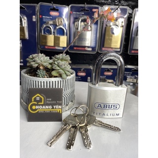 [Hỏa tốc HN] Khóa Abus 96Ti/60mm titalium, Khóa chống cắt siêu nhẹ kháng kìm cộng lực 4 chìa vi tính