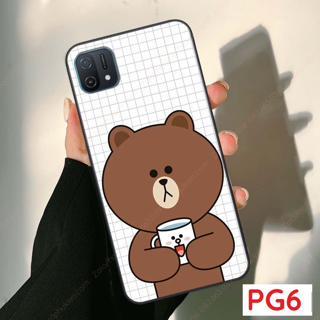 Ốp lưng Oppo A16k dẻo in hình bền đẹp, sắc nét thỏ, gấu đáng yêu dễ thương