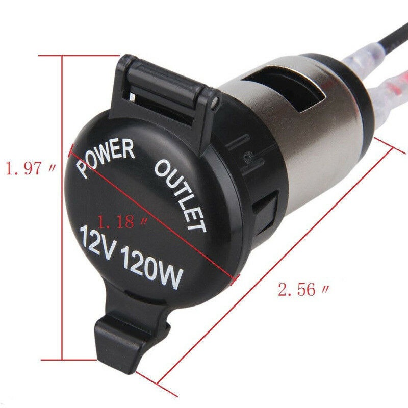 Ổ CắM BậT LửA 12V ChốNg NướC Cho Xe Hơi / Xe