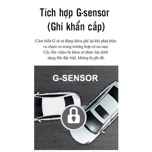 Camera hành trình ô tô trước và sau QCT có hiển thị tốc độ, kèm GPS, Bản Quốc Tế