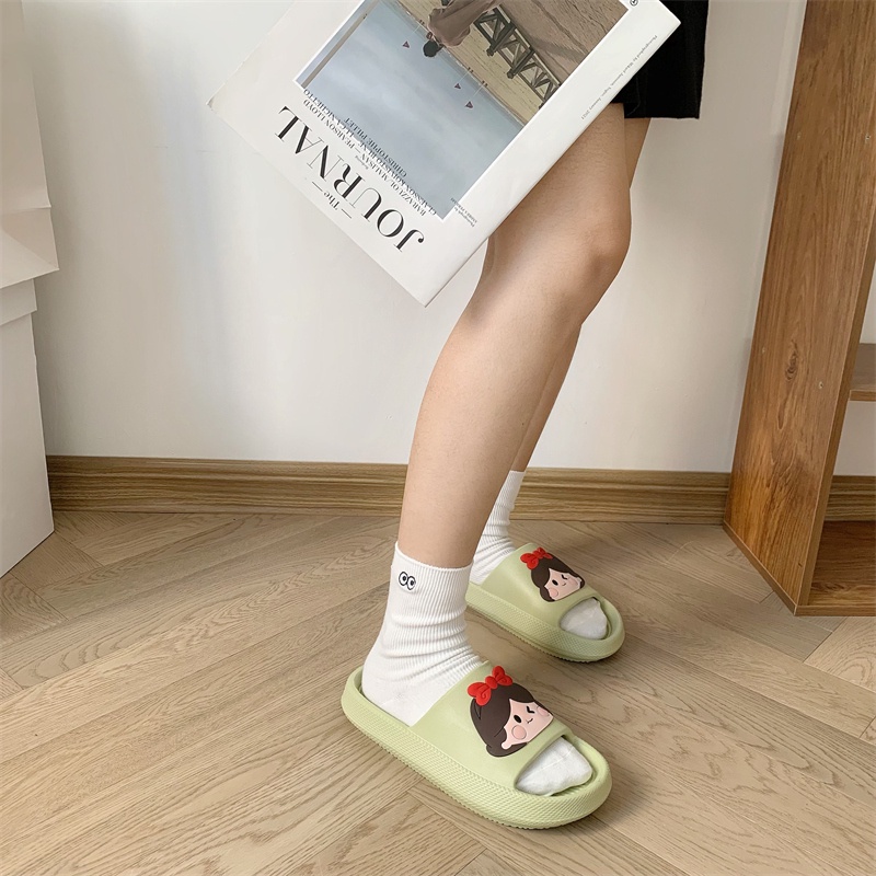 JY409-C3 CÔNG CHÚA Dép bánh mì nữ dễ thương CÔ GÁI giá rẻ đi trong nhà đế mềm nhẹ chân thoải mái khi vận động