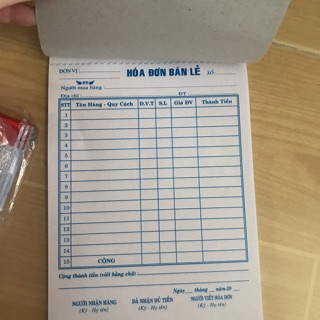 Hoá đơn bán lẻ 3 liên 13*19