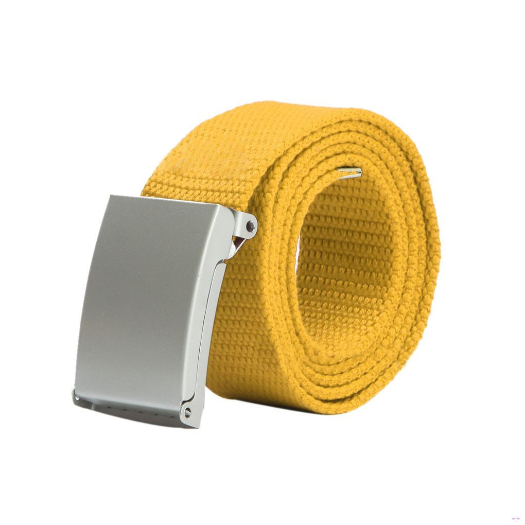 Thắt Lưng Vải Bố Màu Trơn Thời Trang Cho Nam Nữ