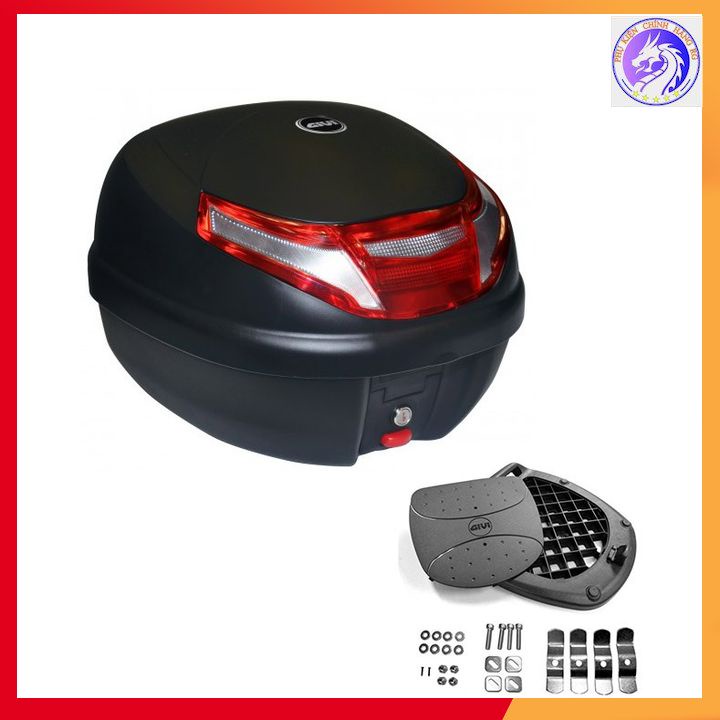 Combo Thùng Sau Givi E30RN + Baga Sau Givi MV + Đế Gắn Thùng Givi MP60N Gắn Cho Xe Winner 150/X - Exciter 2009/2011/150