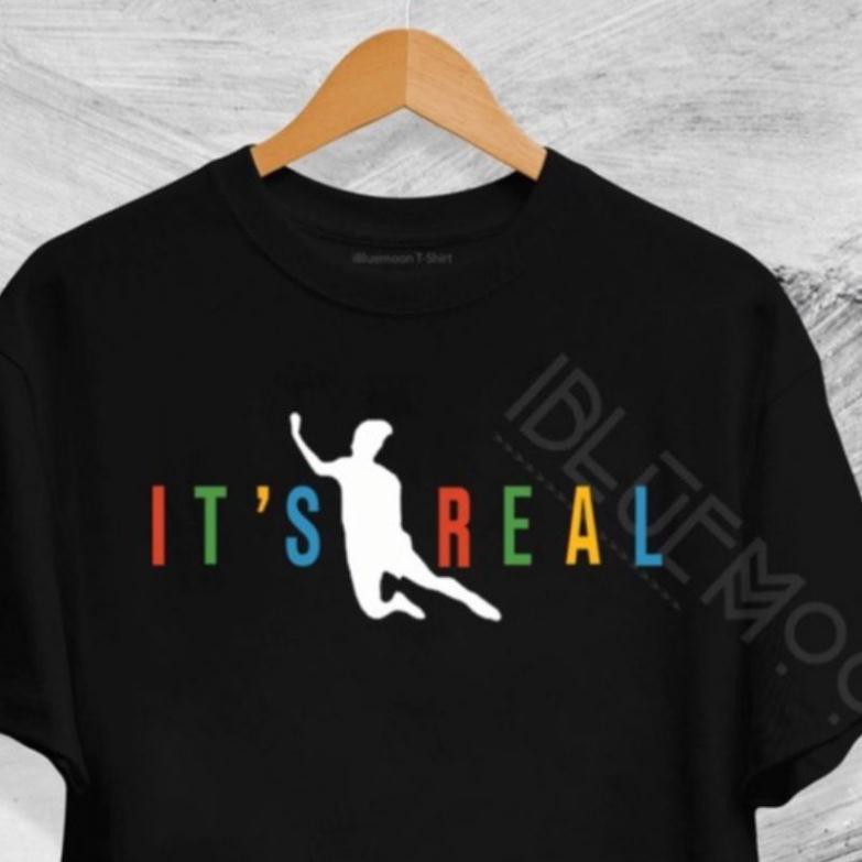 ⚡Áo thun tay lỡ Hottrend Cú sút, Cú ngã Văn toàn It' Real ⚡ Phông nam nữ unisex chất coton Freesize
