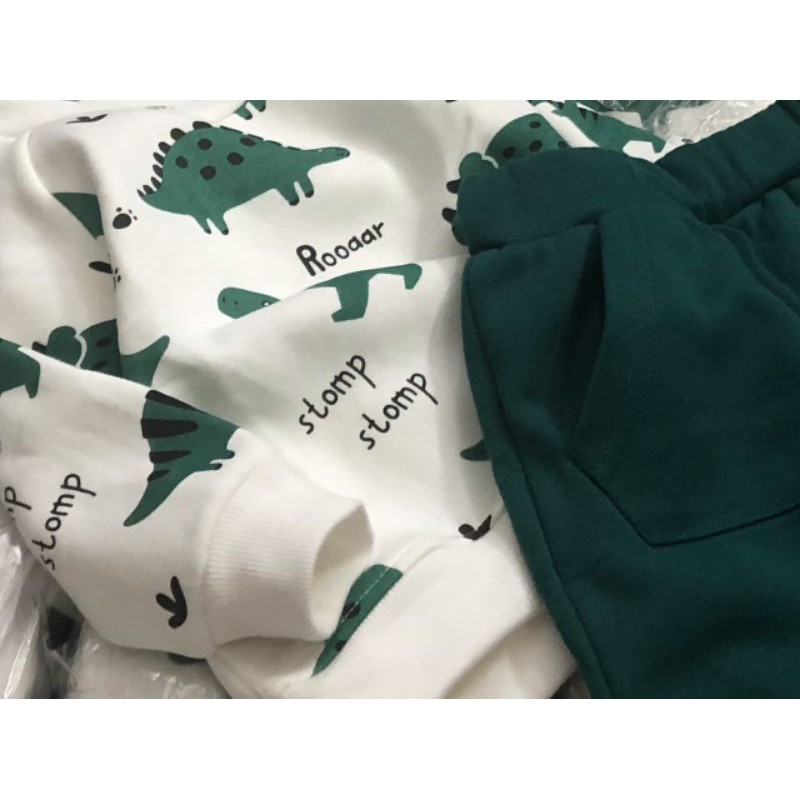 Bộ nỉ khủng long H&M