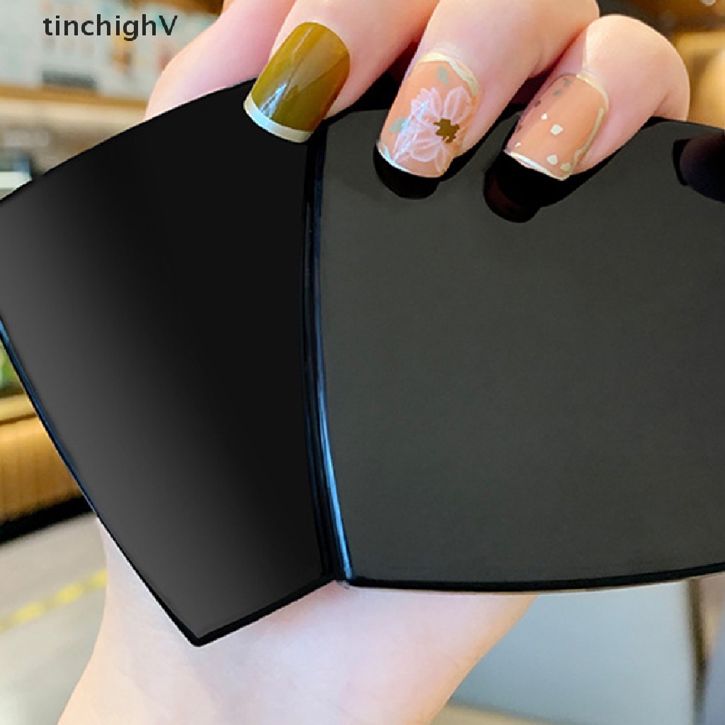 Gương Trang Điểm Dạng Gập Hai Mặt Màu Đen Thời Trang Cho Nữ