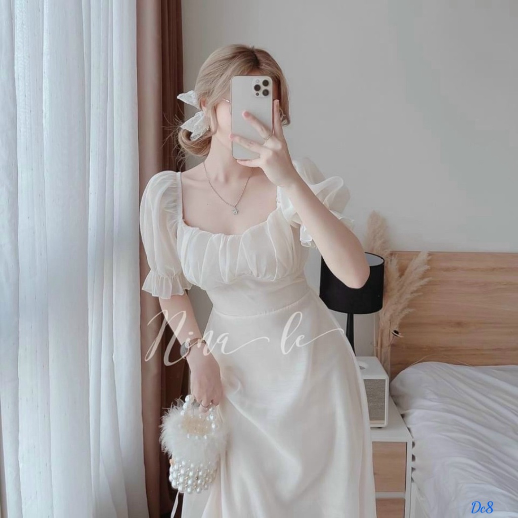 ĐẦM VOAN CÓ MÚT UP thoi trang shop valentina