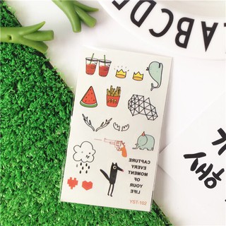 Combo 3 bộ Hình xăm mini cá tính