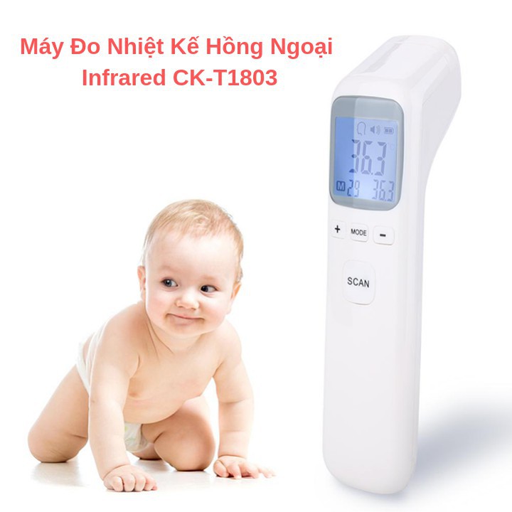 Nhiệt Kế Hồng Ngoại INFRARED [LỖI 1 ĐỔI 1] Đo Trán ,Đo Tai Cực Nhạy,Chính Xác_HÀNG CÓ SẴN. TẶNG KÈM TÚI