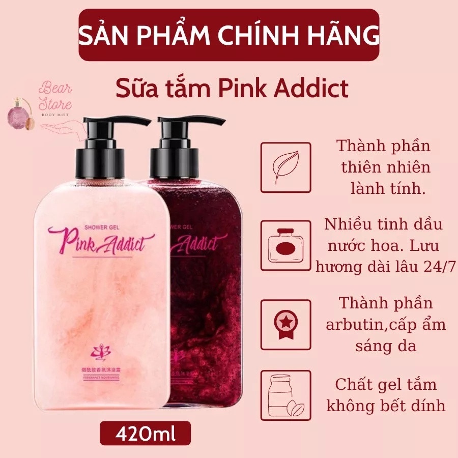 Sữa tắm hương nước hoa tự pha Pink Addict
