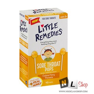 Kẹo mút trị ho Little Remedies Sore Throat