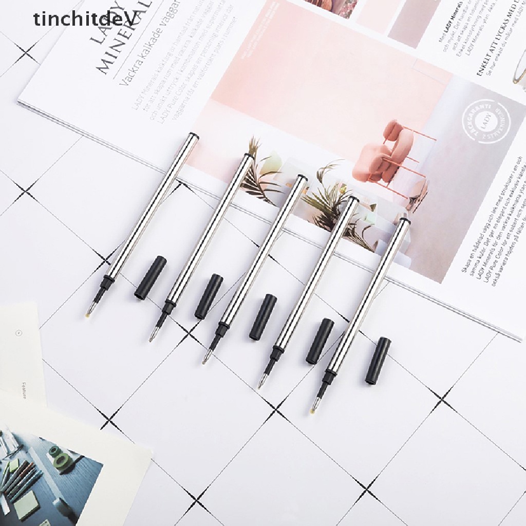 Bộ 5 Lõi Bút Bi 0.5mm Mực Xanh Dương / Đen Thay Thế Tiện Dụng