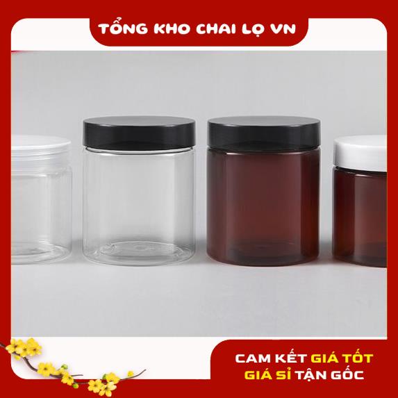 Hủ Đựng Kem ❤ SIÊU RẺ ❤ Hũ nhựa pet đựng kem 250g đựng mỹ phẩm, thực phẩm, đồ khô, ngũ cốc