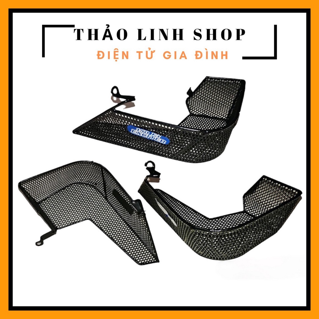 Rổ gắn hông Exciter 150 thép phủ nhựa chắc chắn hạn chế rung lắc