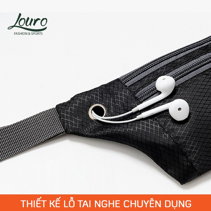 Túi đeo hông thể thao Louro PL12, kiểu túi đeo hông đa năng, chống nước tuyệt đối | BigBuy360 - bigbuy360.vn