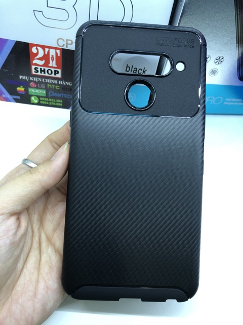 ỐP LƯNG AUTO FOCUS LG V50 NHỰA MỀM, VÂN CARBON