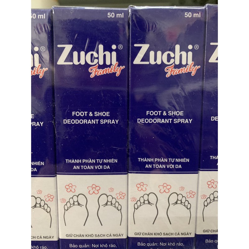 Xịt khử mùi hôi chân Zuchi 50ml